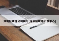 深圳区块链公司实习[深圳区块链研发中心]